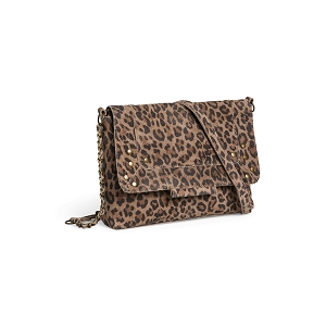 PIECES PCFELIZIA LEATHER CROSS BODY FC<br>Marron multi Croute de cuir