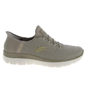  SKECHERS SLIPINS SUMMITS  CLASSY NIG<br>Taupe Toile Mesh Uni