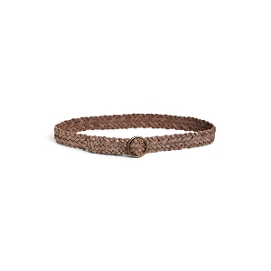  PCNADINAS LEATHER JEANS BELT FC<br>Marron Croute de cuir Uni