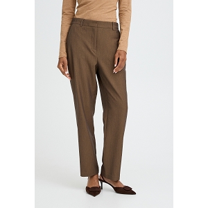  BYDANTA STRAIGTH PANTS<br>Marron clair  