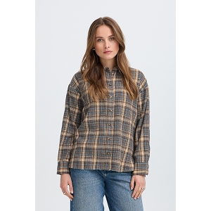 BYFABRICE SHIRT<br>Marron multi  Carreaux