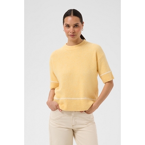  KAJINIE KNIT PULLOVER12 SLEEVE<br>Paille  