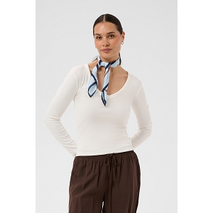  KALIDDY VNECK TSHIRT  CHALK  WHITE<br>Blanc  
