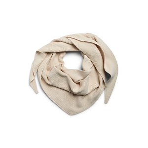 PIECES PCKOMMA RIB BIG TRIANGLE SCARF NOOS BC<br>Beige Polyester