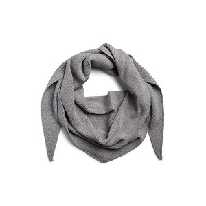  PCKOMMA RIB BIG TRIANGLE SCARF NOOS BC<br>Gris Polyester Uni