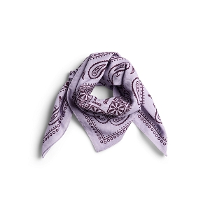 PIECES PCJOLANDA SQUARE SCARF BC<br>Violet clair Coton