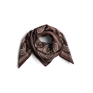 PIECES PCJOLANDA SQUARE SCARF BC<br>Marron Coton