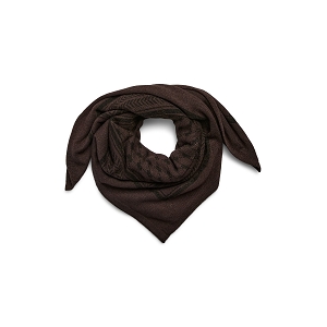PIECES PCNOVIS SMALL SQUARE SCARF<br>Noir