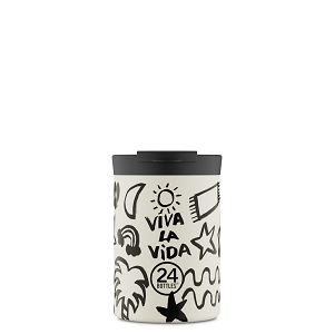 24BOTTLES TRAVEL TUMBLER 350<br>Blanc noir