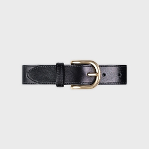  CEINTURES CUIR<br>Noir Cuir lisse Uni