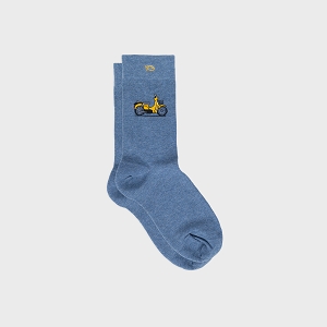 BILLYBELT CHAUSSETTES MOTIFS<br>Bleu multi