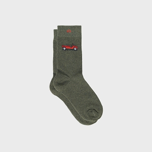 BILLYBELT CHAUSSETTES MOTIFS<br>Vert foncé