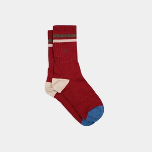 BILLYBELT CHAUSSETTES RETRO<br>Bordeaux multi