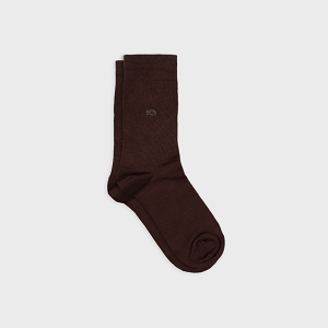  CHAUSSETTES EN BAMBOU<br>Marron foncé  Uni