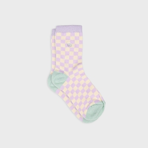 BILLYBELT CHAUSSETTES CARREAUX<br>Rose multi