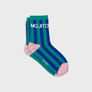 BILLYBELT CHAUSSETTES RAYURES<br>Bleu multi