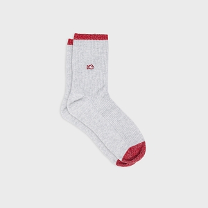  CHAUSSETTES VINTAGE<br>Gris  Uni