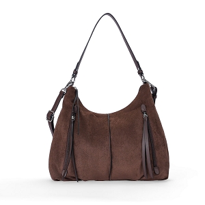  NS.672.08<br>Marron foncé Suédine Uni