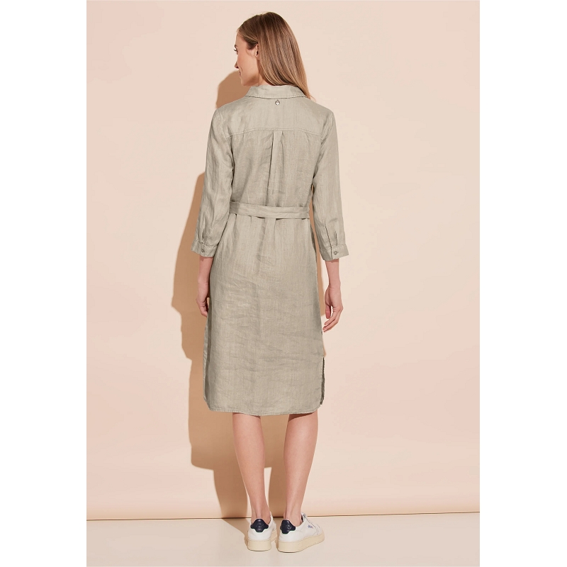 Street one LS_SOLID LINEN SHIRT DRESS1041501_2