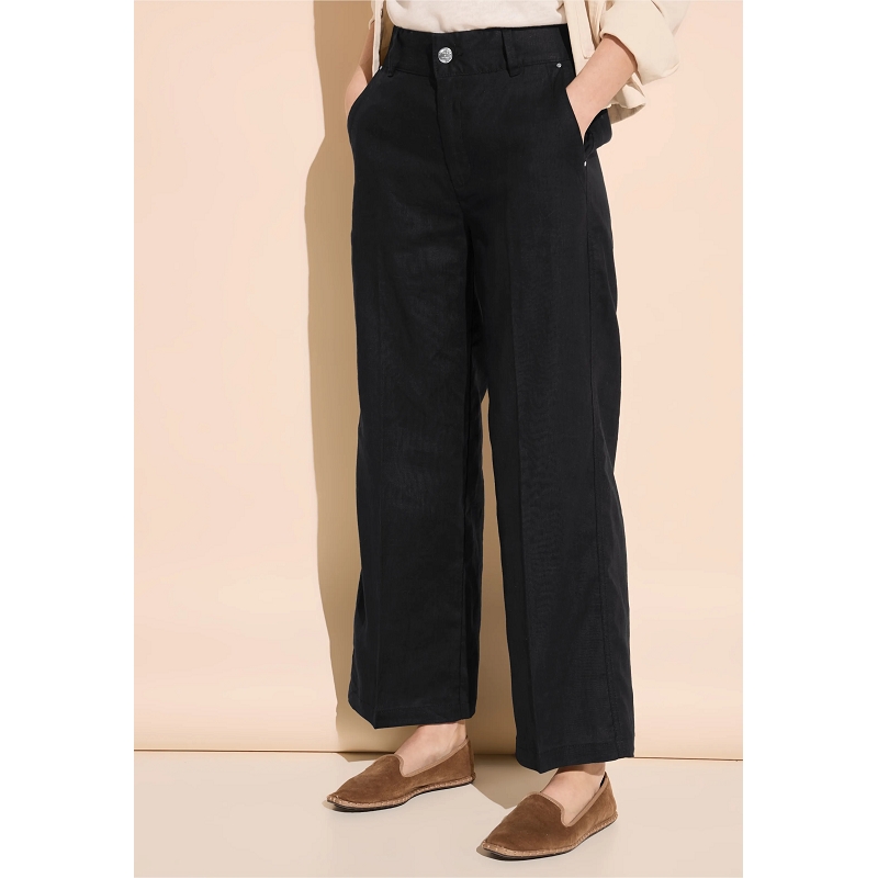 Street one LS_OFFICE_LINEN STRAIGHT LEG HW L28.30