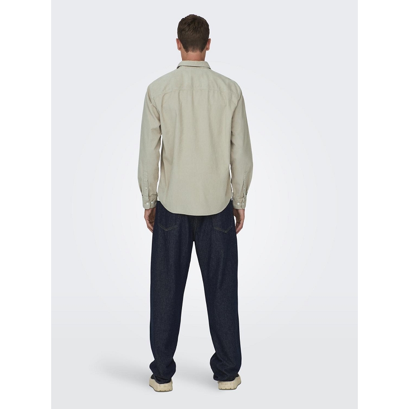 Only and sons ONSALP RLX 2PKT WASHD CORD LS SHIRT NOOS1063301_5