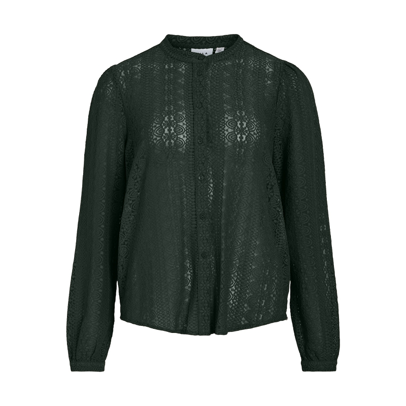 Vila VICHIKKA LACE LS SHIRT NOOS