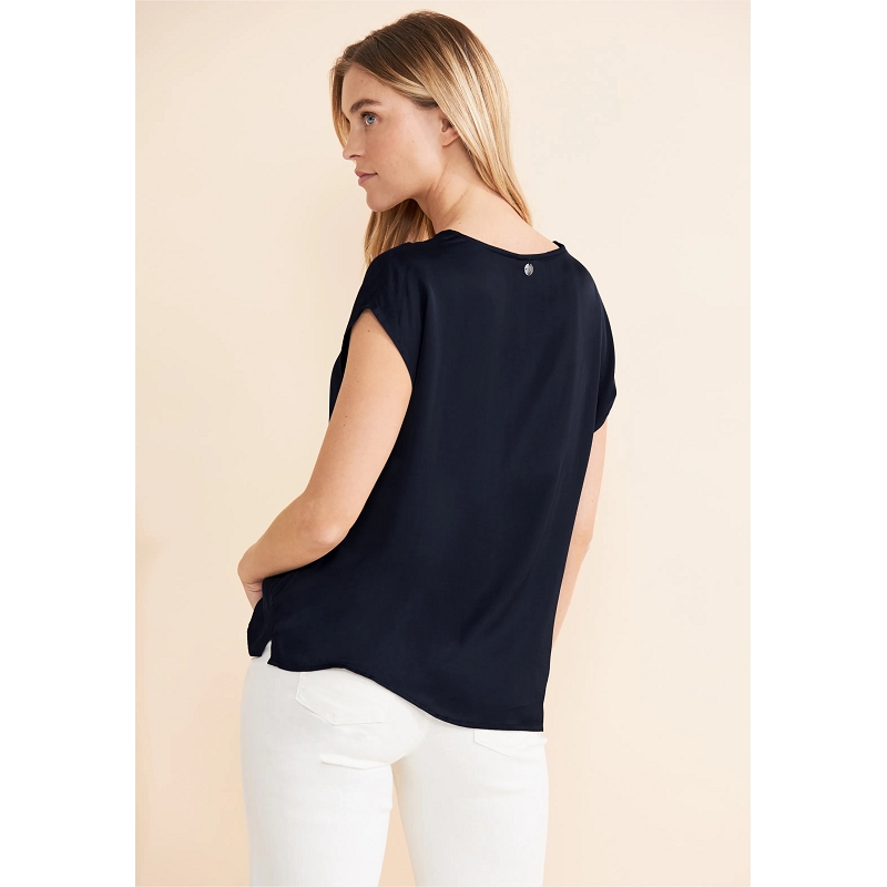 Street one SOLID VNECK TOP W DROPPED1087201_2