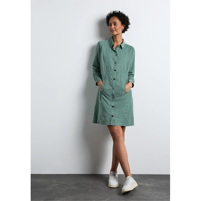 Street one BUTTON THROUGH CORDUROY DRESS_MODERATE1271601_2