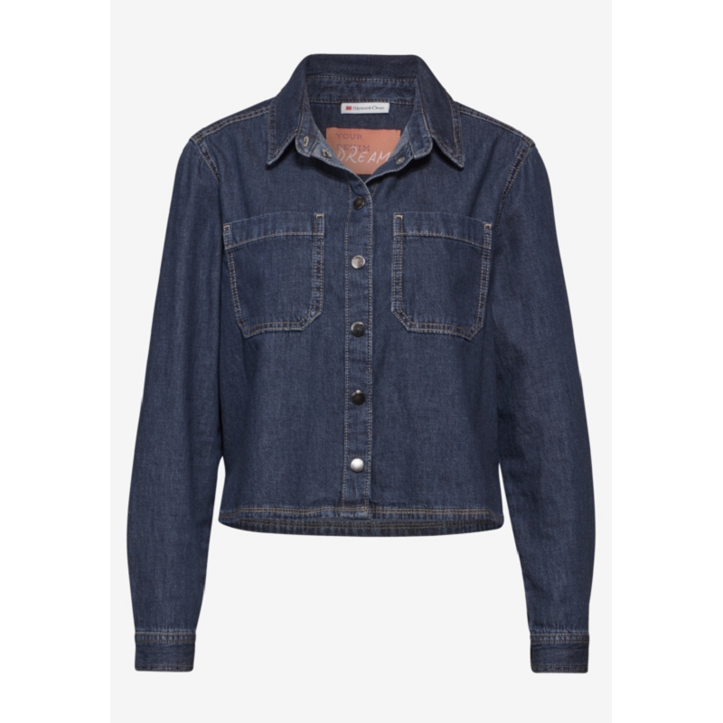 Street one DENIMBLOUSE DARK BLUE