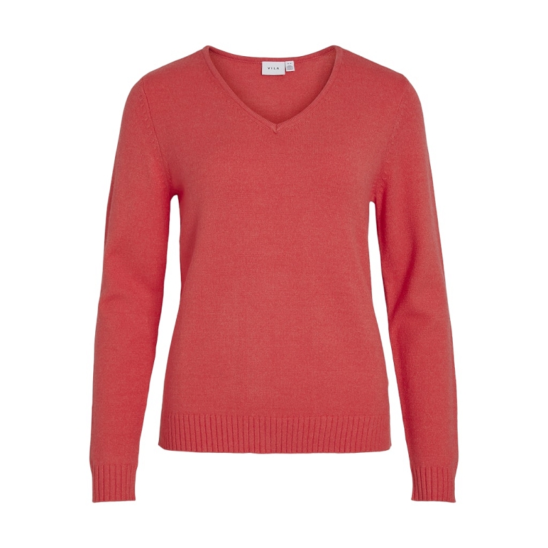 Vila VIRIL VNECK LS KNIT TOP  NOOS