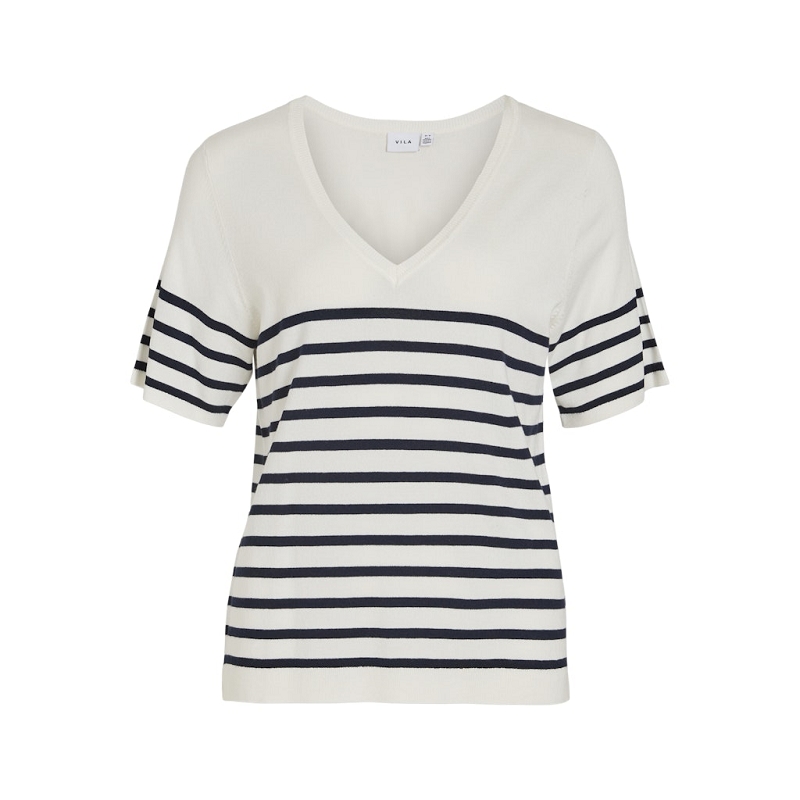 Vila VIWENNIE VNECK SS KNIT TSHIRT