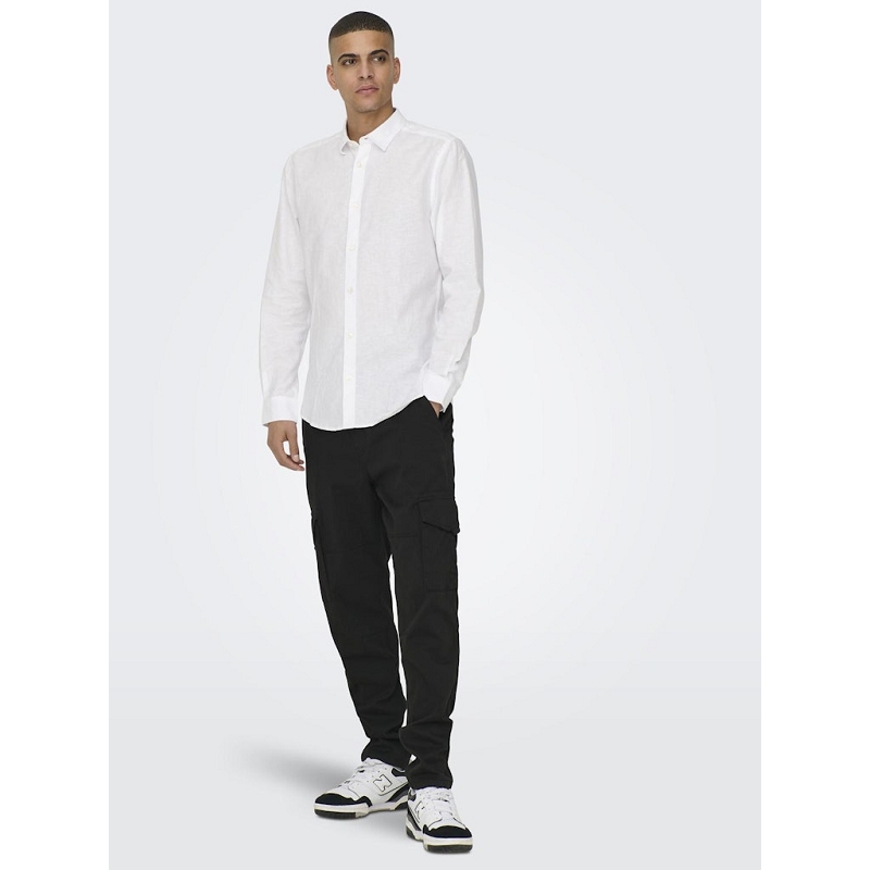 Only and sons ONSCAIDEN LIFE LS SOLID LINEN SHIRT NOOS1289301_4