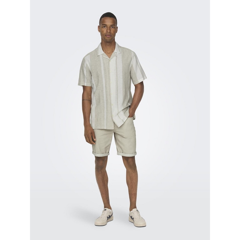 Only and sons ONSCAIDEN LIFE STRIPE LINEN RESORT NOOS1289601_3