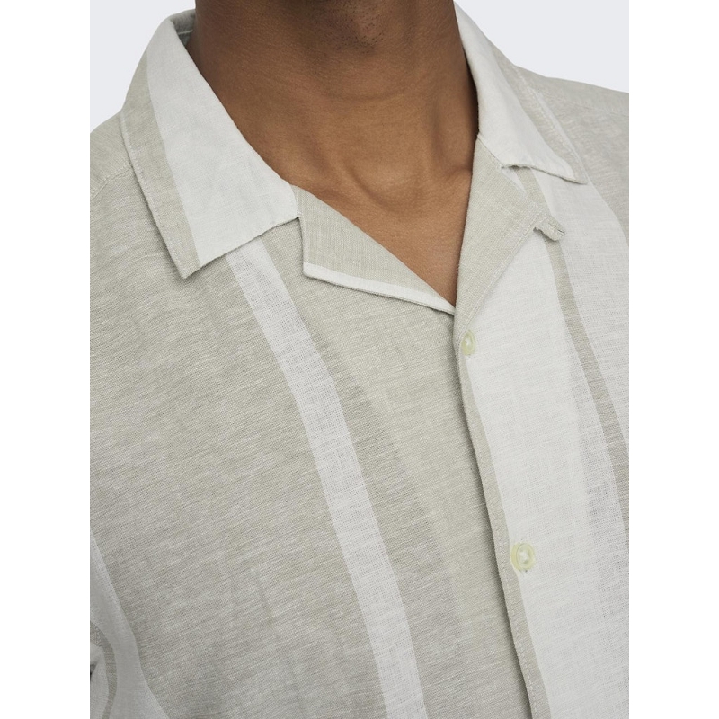 Only and sons ONSCAIDEN LIFE STRIPE LINEN RESORT NOOS1289601_5