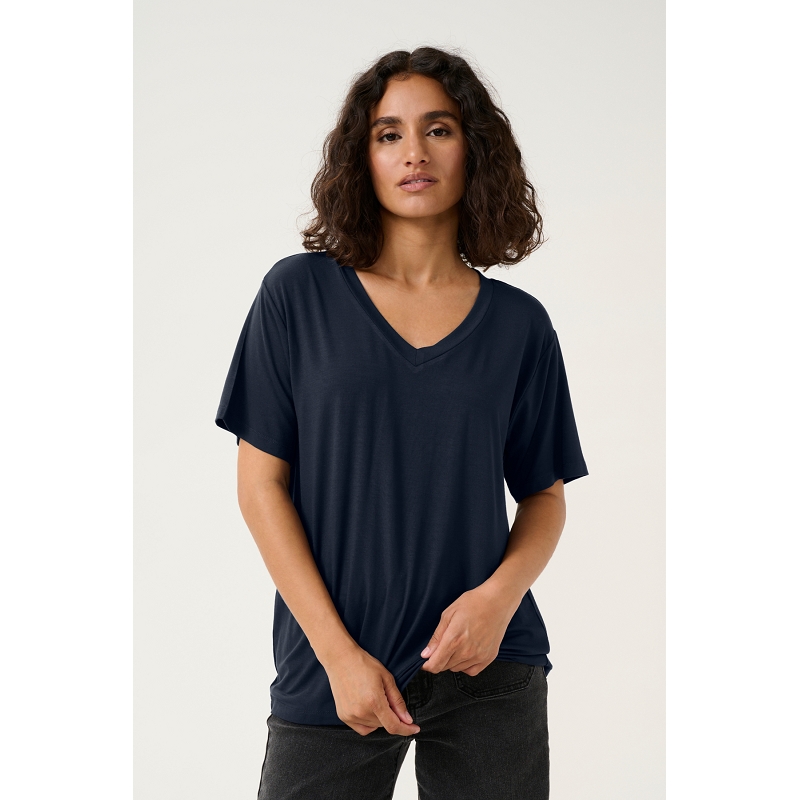 Kaffe dk company KAFRIDA VNECK TSHIRT