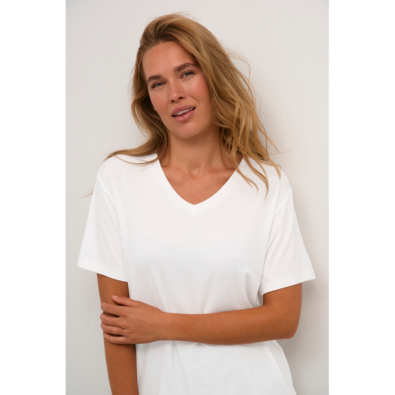 Kaffe dk company KAFRIDA VNECK TSHIRT1298101_4