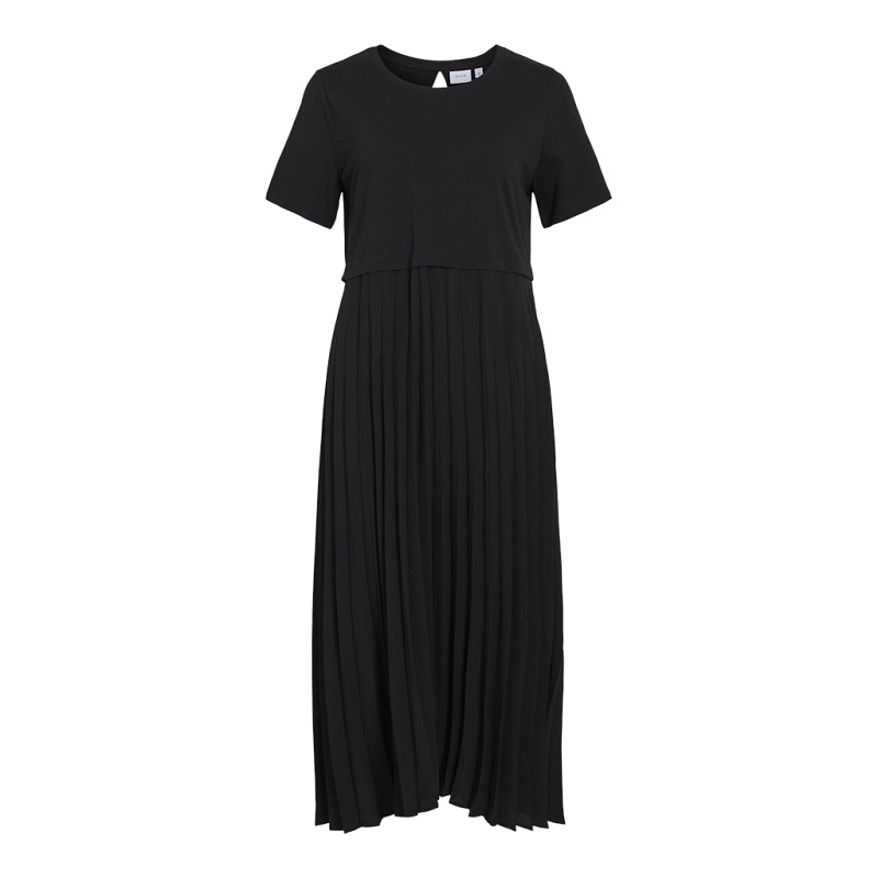 Vila VIJUNA SS PLISSE MIDI DRESSC32