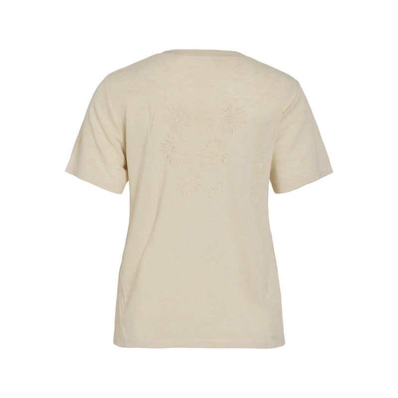 Vila VIGAELLE VNECK SS EMB TSHIRTC321314101_2