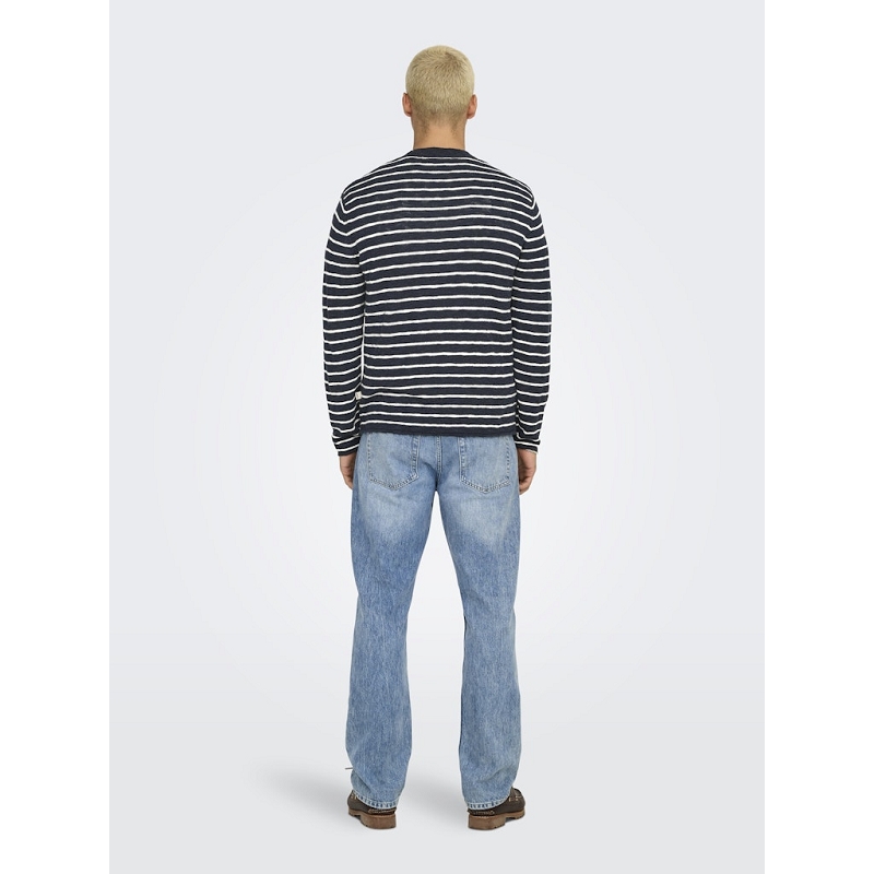 Only and sons ONSDANNY REG LS STRIPE CREW KNIT1315501_5