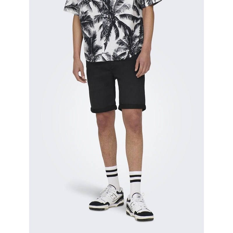 Only and sons ONSPLY BLK JOG 8581 PIM DNM SHORTS NOOS