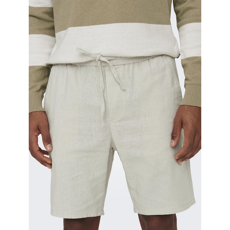 Only and sons ONSLINUS 0007 COT LIN SHORTS NOOS