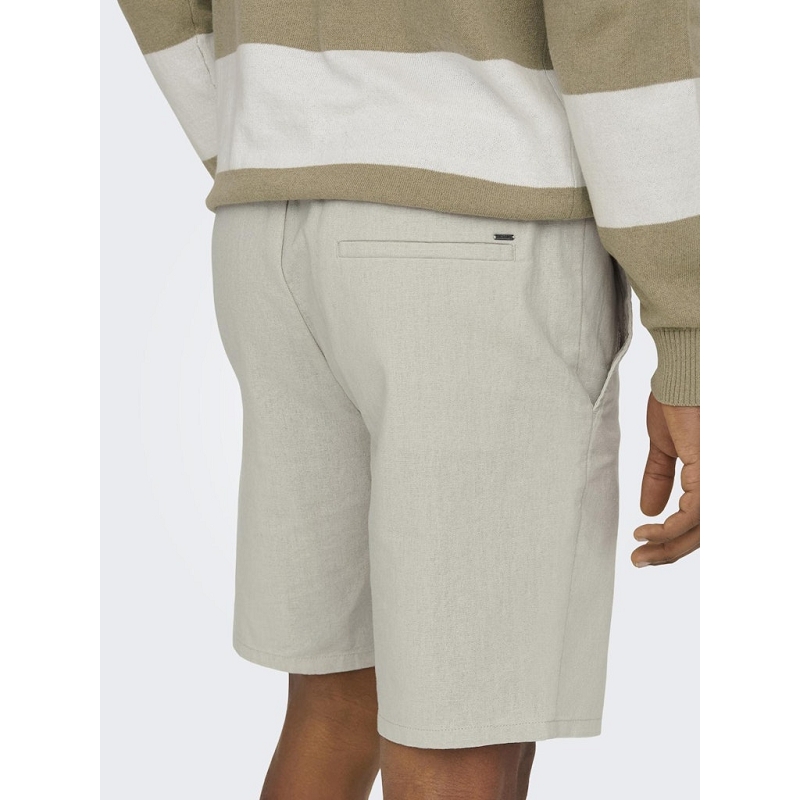 Only and sons ONSLINUS 0007 COT LIN SHORTS NOOS1316801_5