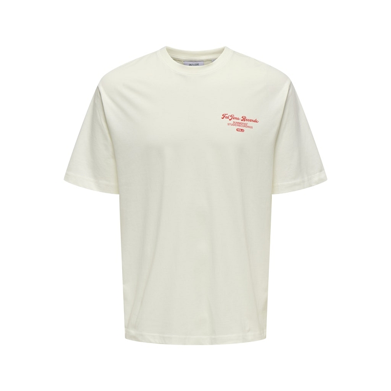 Only and sons ONSRYLAN RLX RECORD PCH PRINT SS TEE1317101_2