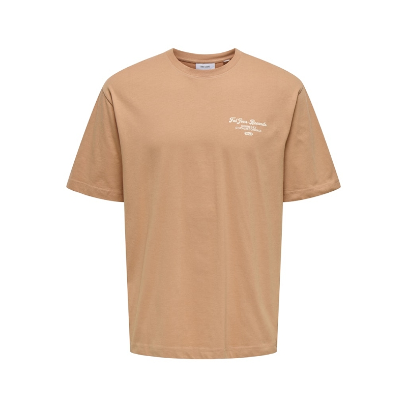 Only and sons ONSRYLAN RLX RECORD PCH PRINT SS TEE1317102_2