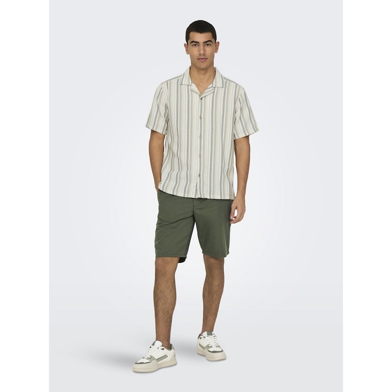 Only and sons ONSTREV LIFE REG STRUC STRIPE SS SHIRT1317601_4