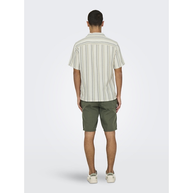 Only and sons ONSTREV LIFE REG STRUC STRIPE SS SHIRT1317601_5