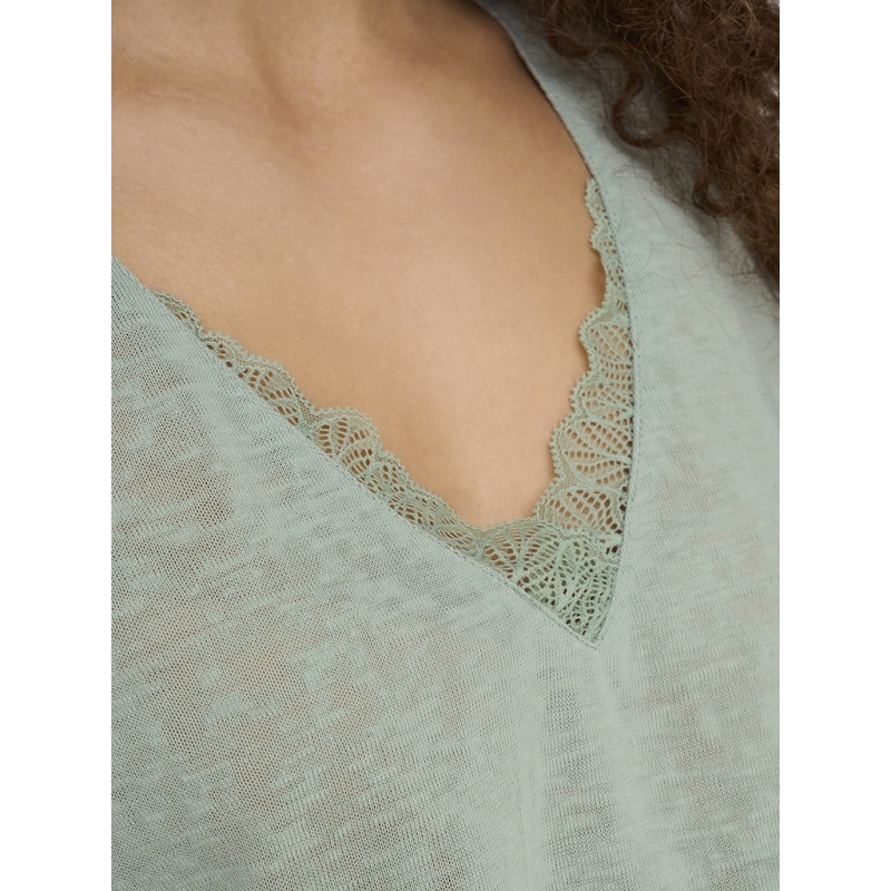 Only ZOLA LIFE SS VNECK LACE TOP JRS1326001_6