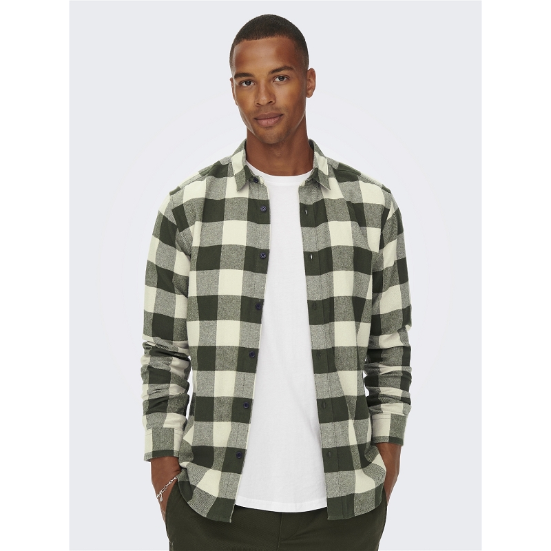 Only and sons ONSGUDMUND LS CHECKED SHIRT NOOS