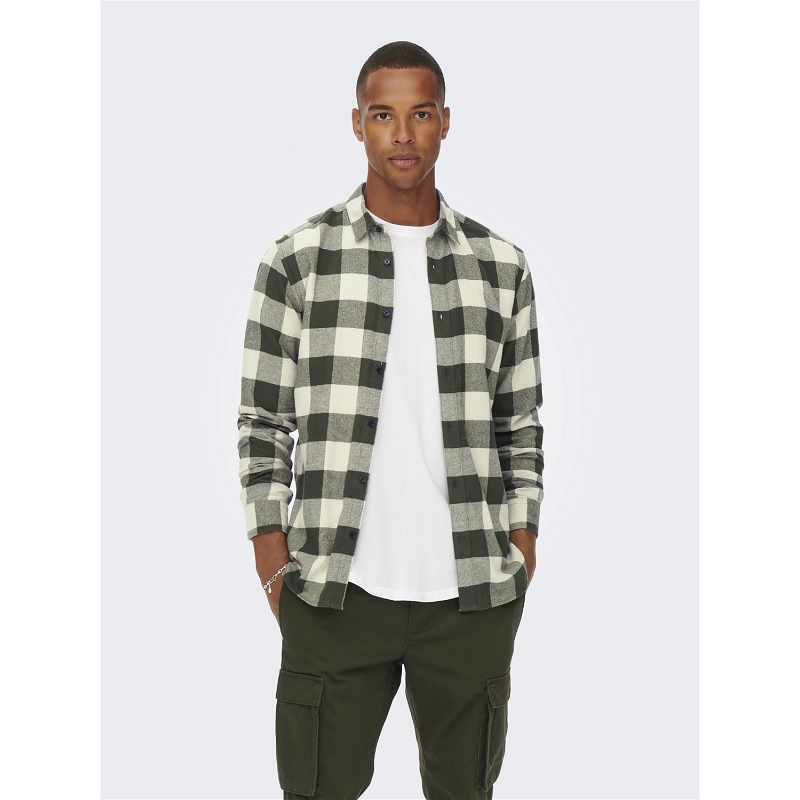 Only and sons ONSGUDMUND LS CHECKED SHIRT NOOS1353201_2