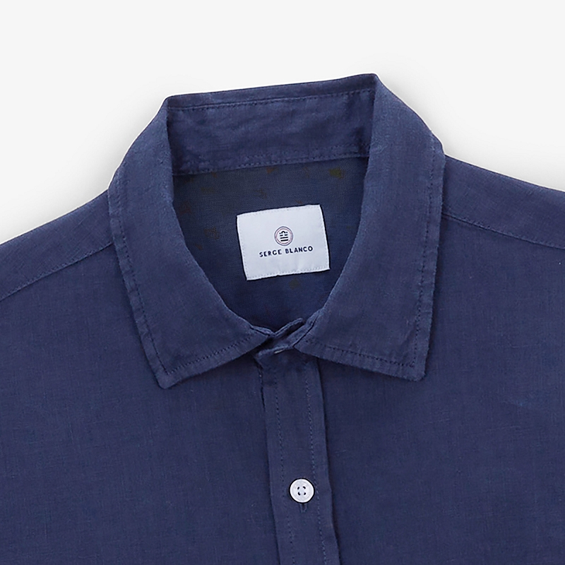 Serge blanco CHEMISE CHARLES EN LIN ANTIC DYEING1356401_3